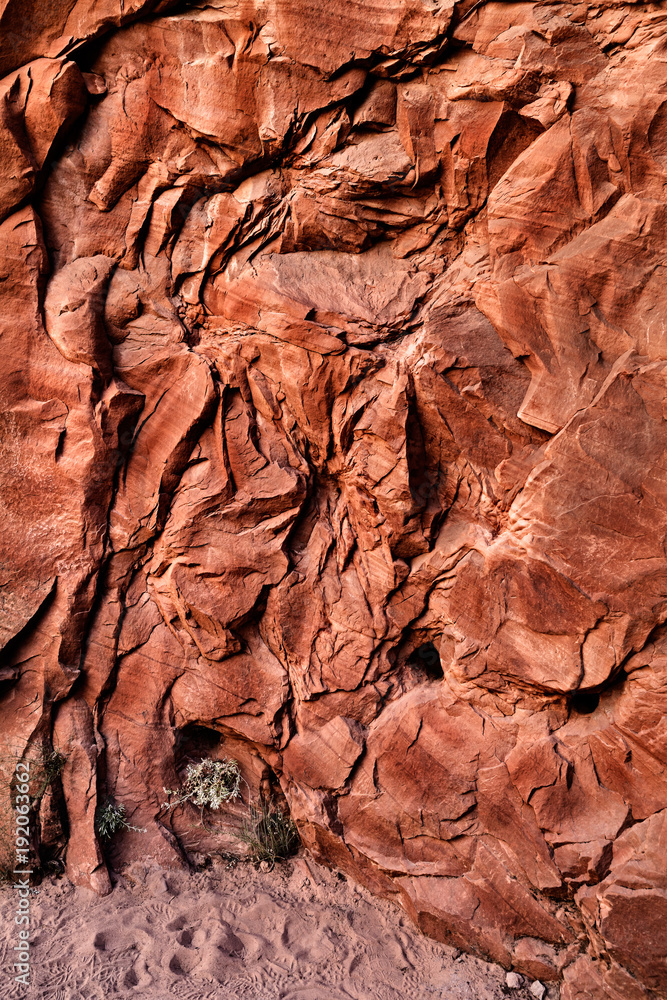 Obraz premium Vertical Mountain Cliff Wall Texture And Background