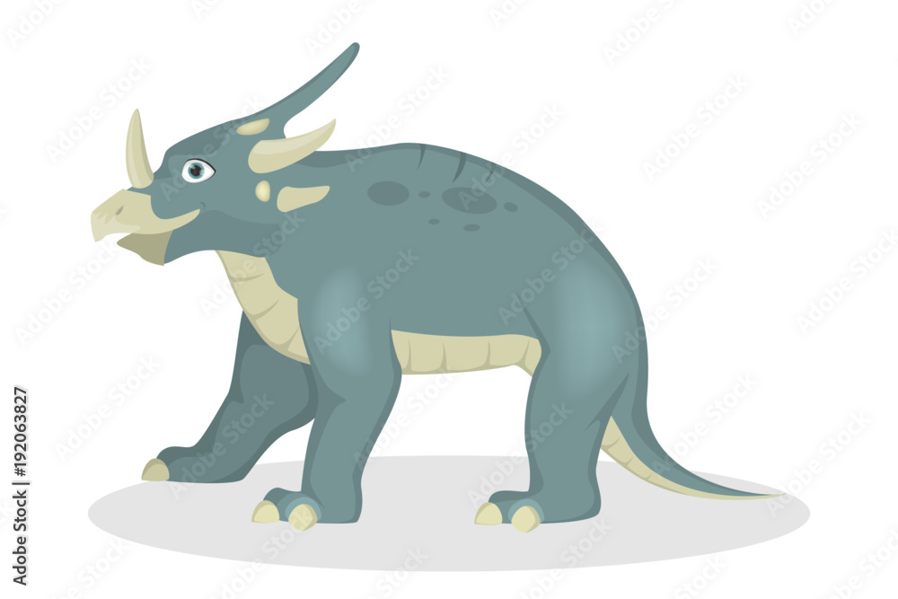 Fototapeta premium Styracosaurus dinosaur isolated