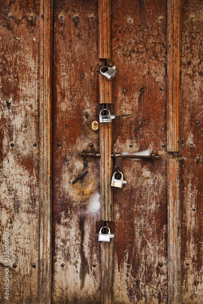 Fototapeta premium The famous Zanzibar doors in Stone Town, Tanzania