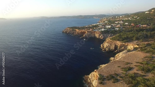 Ibiza Coastline Aerial near Cala Vadella and Sant Josep de sa Talaia photo