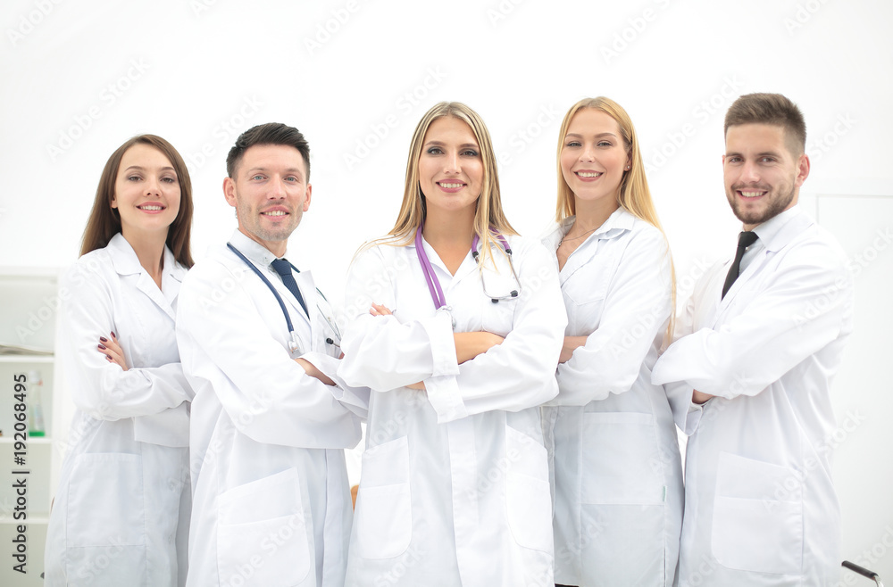 group portrait of a professional medical team group portrait of a professional medical team