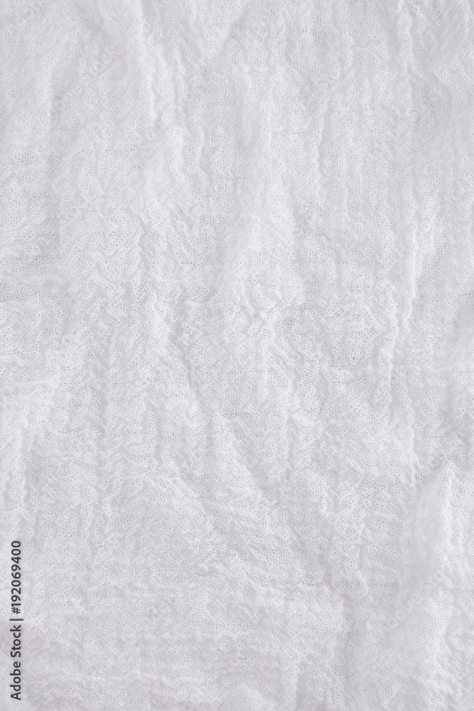 white cheesecloth texture close up can be used as background