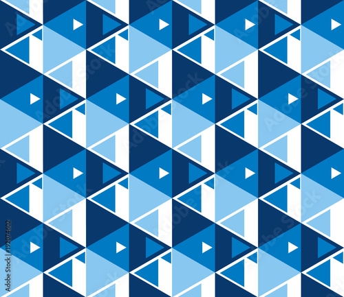 Winter sport abstract seamless pattern.