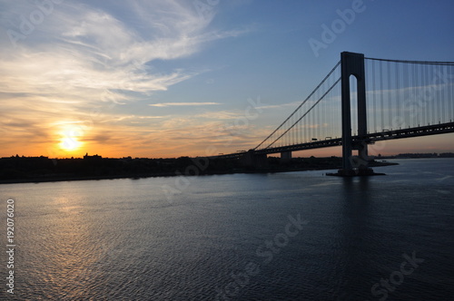 Bridge in the sunset