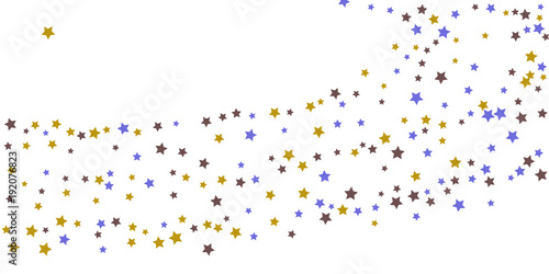Abstract flying confetti star.