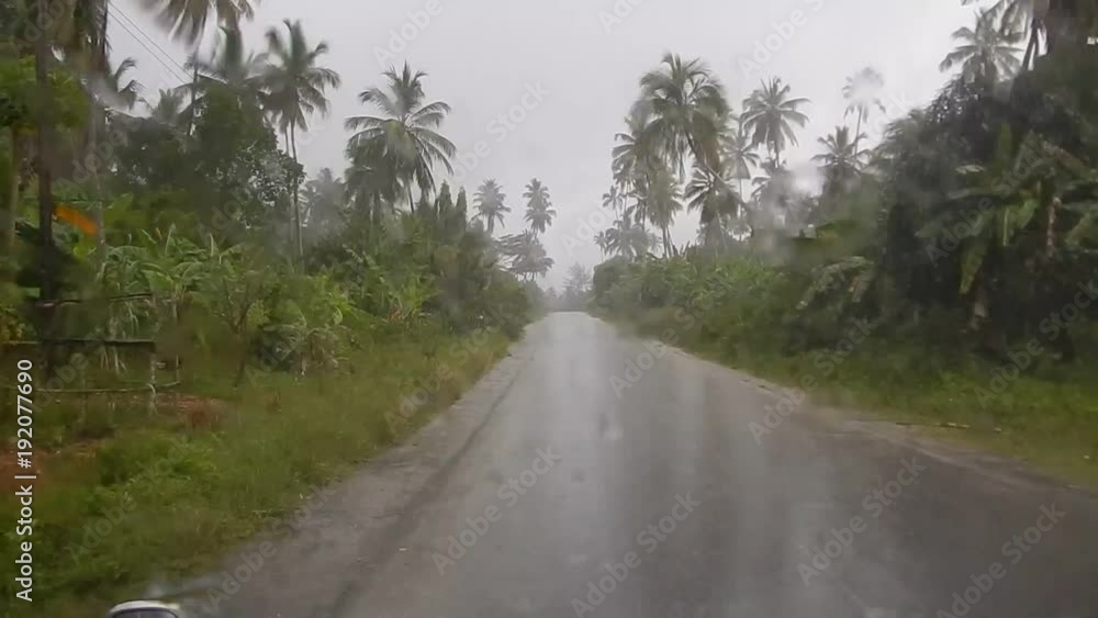 driving a car in a heavy rain on the road
driving a car in a heavy rain on the road