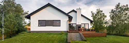 Modern house with terrace