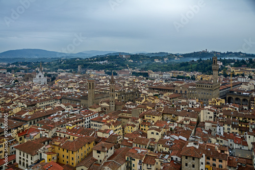 Fototapeta Naklejka Na Ścianę i Meble -  Florenz aus der Vogelperspektive 