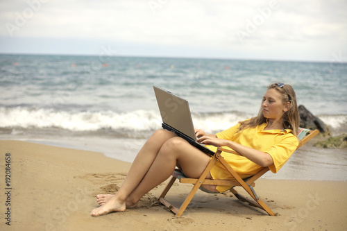 Technology at the beach