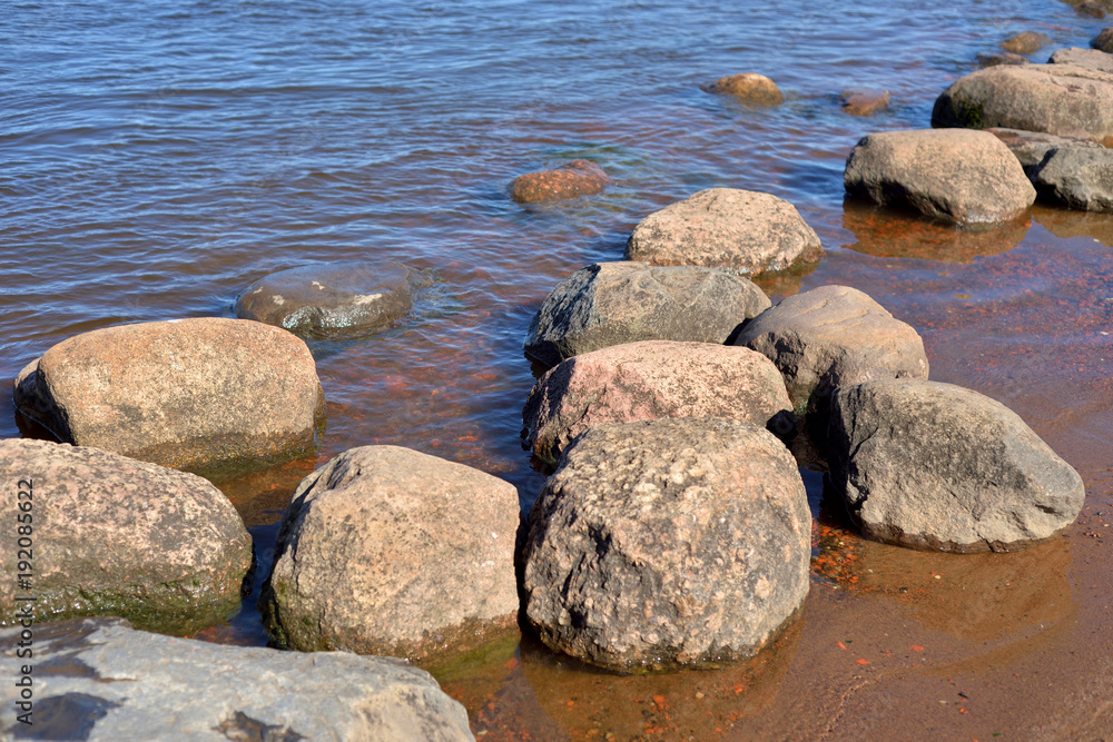 Water and rocks. Water and rocks.