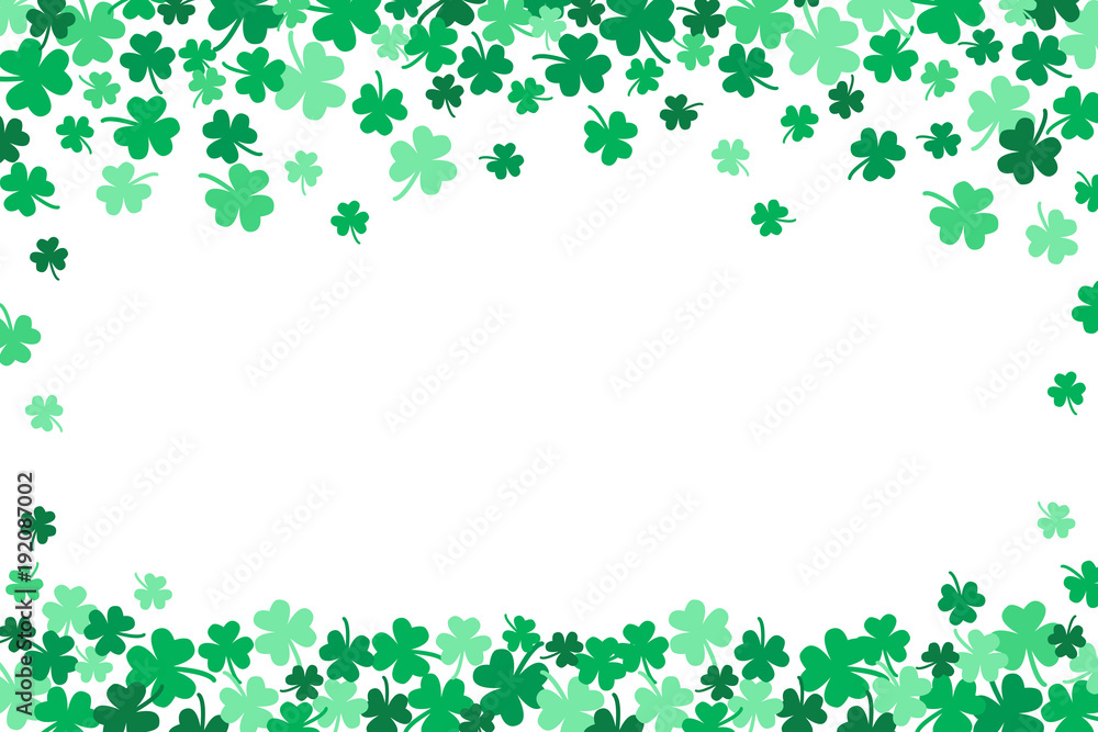 Saint Patricks Day Falling Shamrocks Vector Background 3 Saint Patricks Day Falling Shamrocks Vector Background 3
