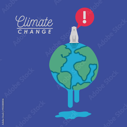 effects of climate change vector illustration design