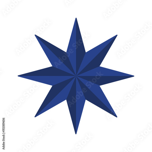 Vector symbol: Eight pointed star or Octagram.
