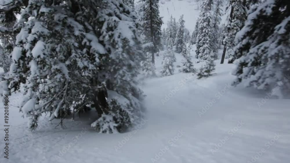 POV, skier goes off cliff POV, skier goes off cliff