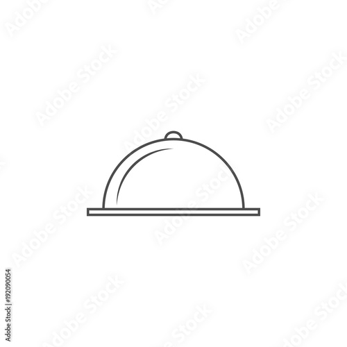 serving tray icon. Element for mobile concept and web apps. Thin line  icon for website design and development, app development. Premium icon