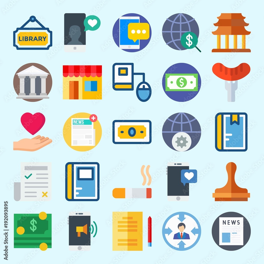 icons set about Lifestyle. with museum, cigarete, library, target, online education and hot dog icons set about Lifestyle. with museum, cigarete, library, target, online education and hot dog