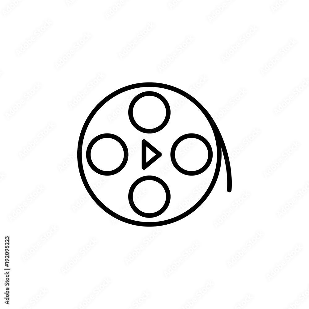 film icon. Element of video player for mobile concept and web apps. Thin line icon for website design and development, app development. Premium icon
