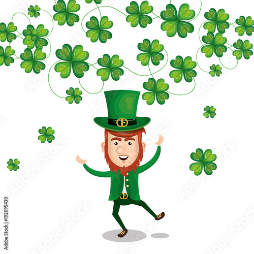 leprechaun saint patrick day character vector illustration design