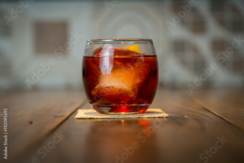 Negroni cocktail drink