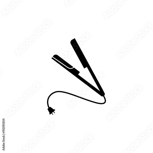 straightening forceps icon. Element of barber shop for advertising signs, mobile concept and web apps. Icon for website design and development, app development. Premium icon