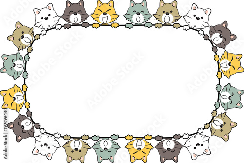vector cartoon cat background