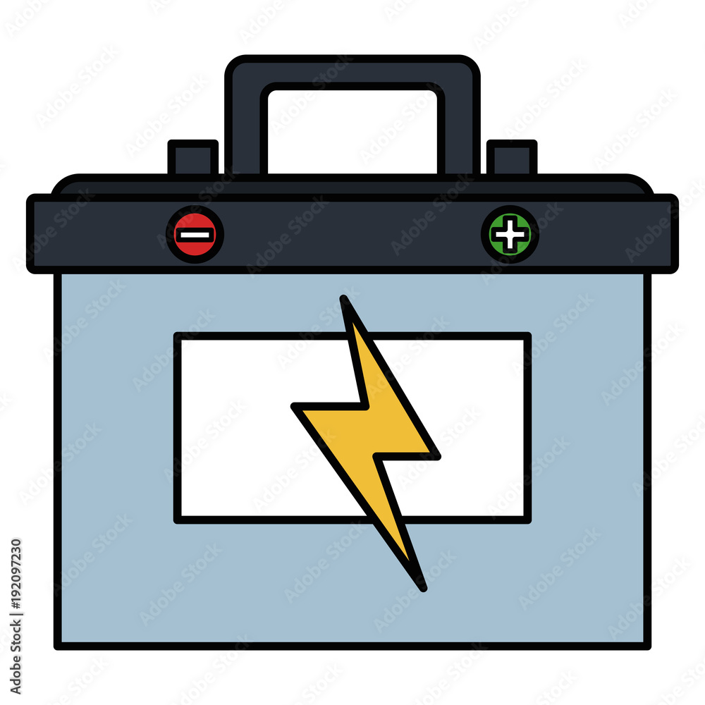 battery car isolated icon vector illustration design battery car isolated icon vector illustration design