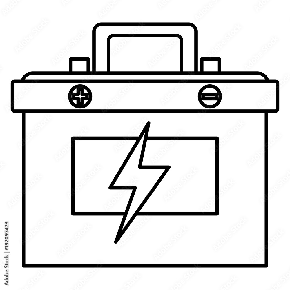 battery car isolated icon vector illustration design battery car isolated icon vector illustration design