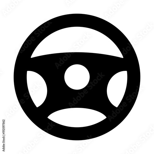 wheel control isolated icon vector illustration design