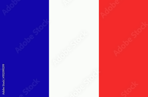 Bright background with flag of France.