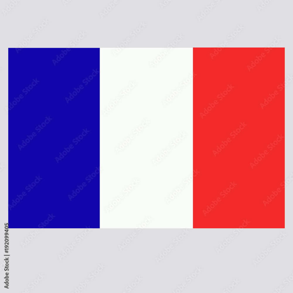 Bright background with flag of France.