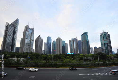 Shanghai world financial center skyscrapers © qiujusong