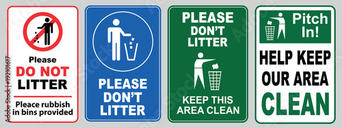 set of Clean sticker sign for plant site outdoor (please do not litter, keep your work area clean, please use containers provided, clean and tidy, this your home five days or the week, clean & orderly