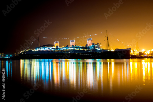 Queen Mary at Night