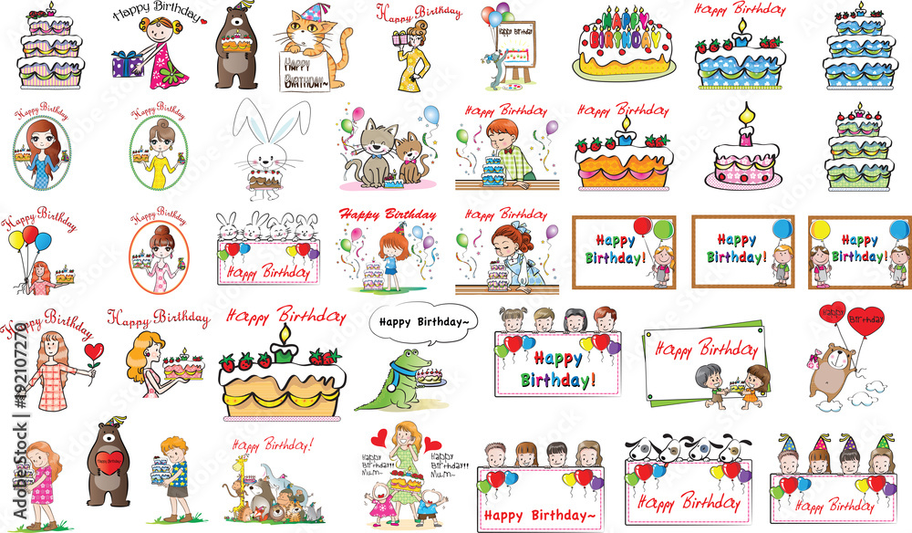 birthay card set birthay card set