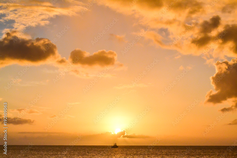 Dominica Island Sunset 