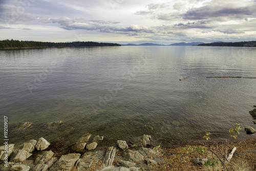 View of the Pacific ocean from Ladysmith, Vancouver Island, BC
