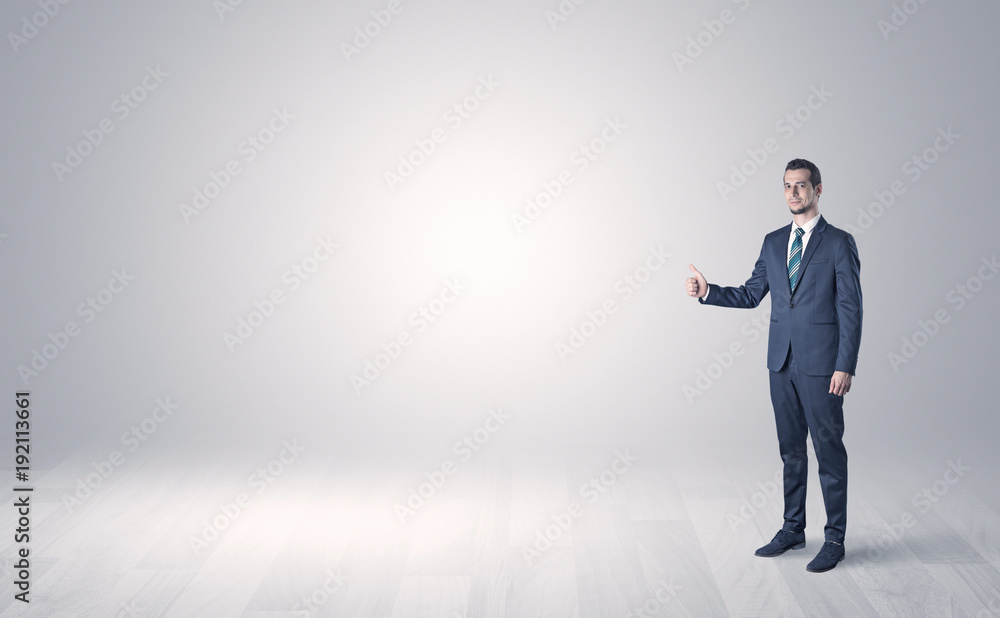 Agent hitchhikes concept with copy space around Agent hitchhikes concept with copy space around