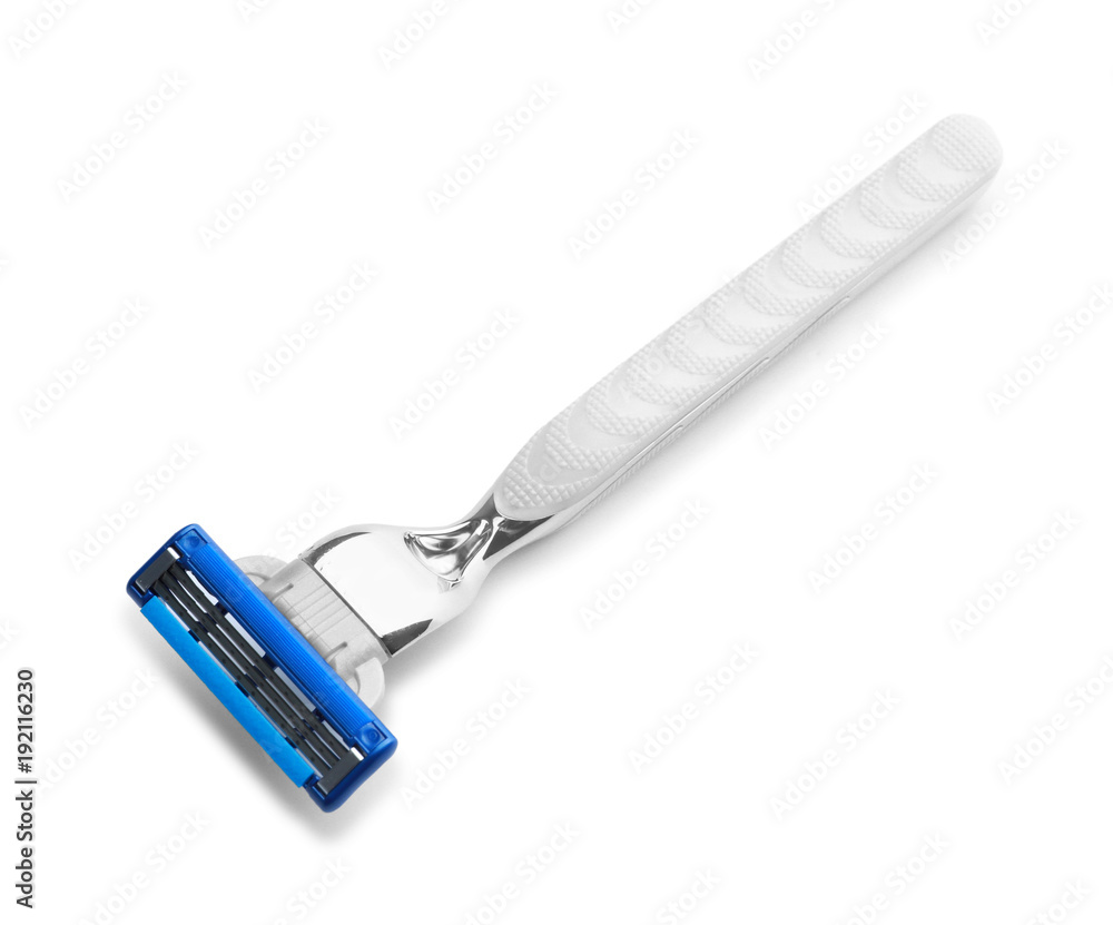 Shaving razor for man on white background Shaving razor for man on white background