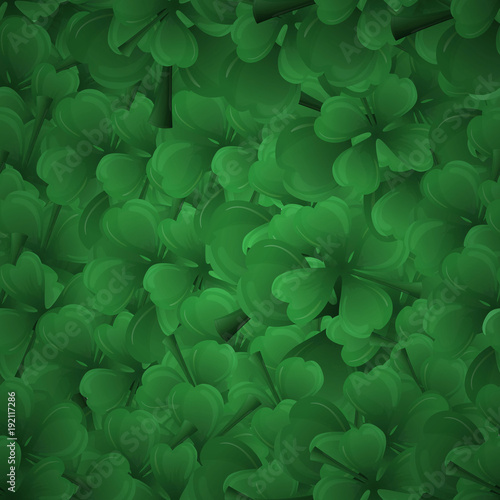 background from leaf clover with a darkening at the edges of the solid fill vector