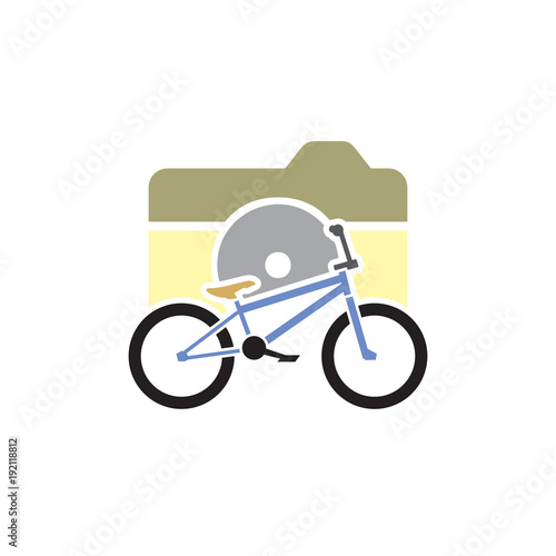 Bike Camera Logo Icon Design