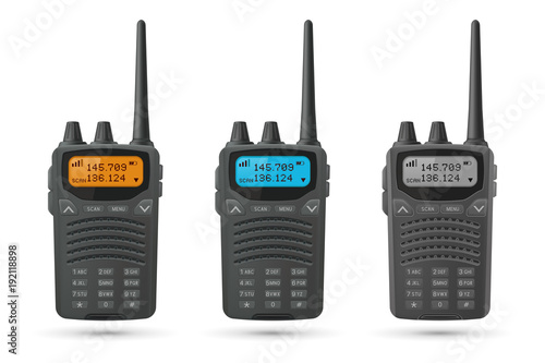 Radio transceivers. Set of 3d models photo