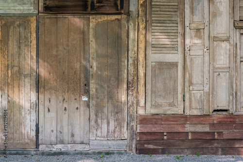 a lot of old wooden doors and old wooden windows © bouybin