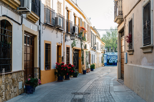 Photos Old typical narrow street in the jewish quarter of Cordoba with