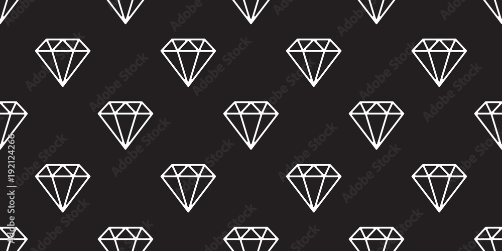 diamond seamless pattern vector gem isolated jewelry icon wallpaper background black diamond seamless pattern vector gem isolated jewelry icon wallpaper background black