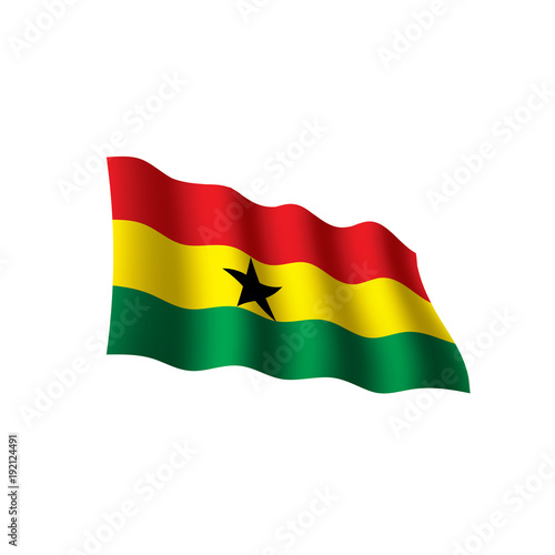 Ghana flag  vector illustration