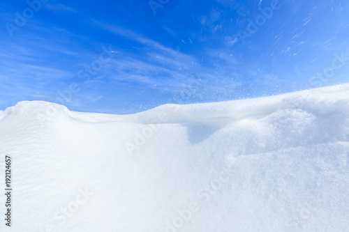 winter time and white snow space © ABCDstock