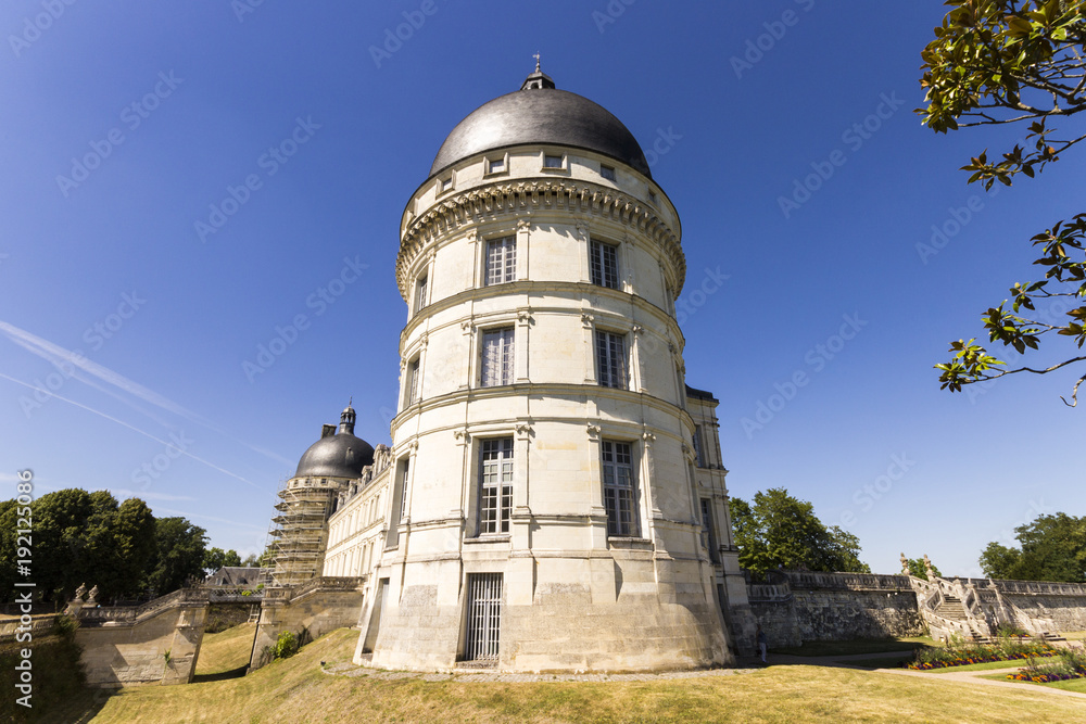 The Château de Valençay, a residence of the d'Estampes and Talleyrand-Périgord families in the commune of Valençay, Indre department, France