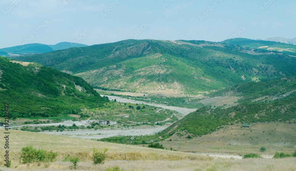 the highlands in the village of Azerbaijan