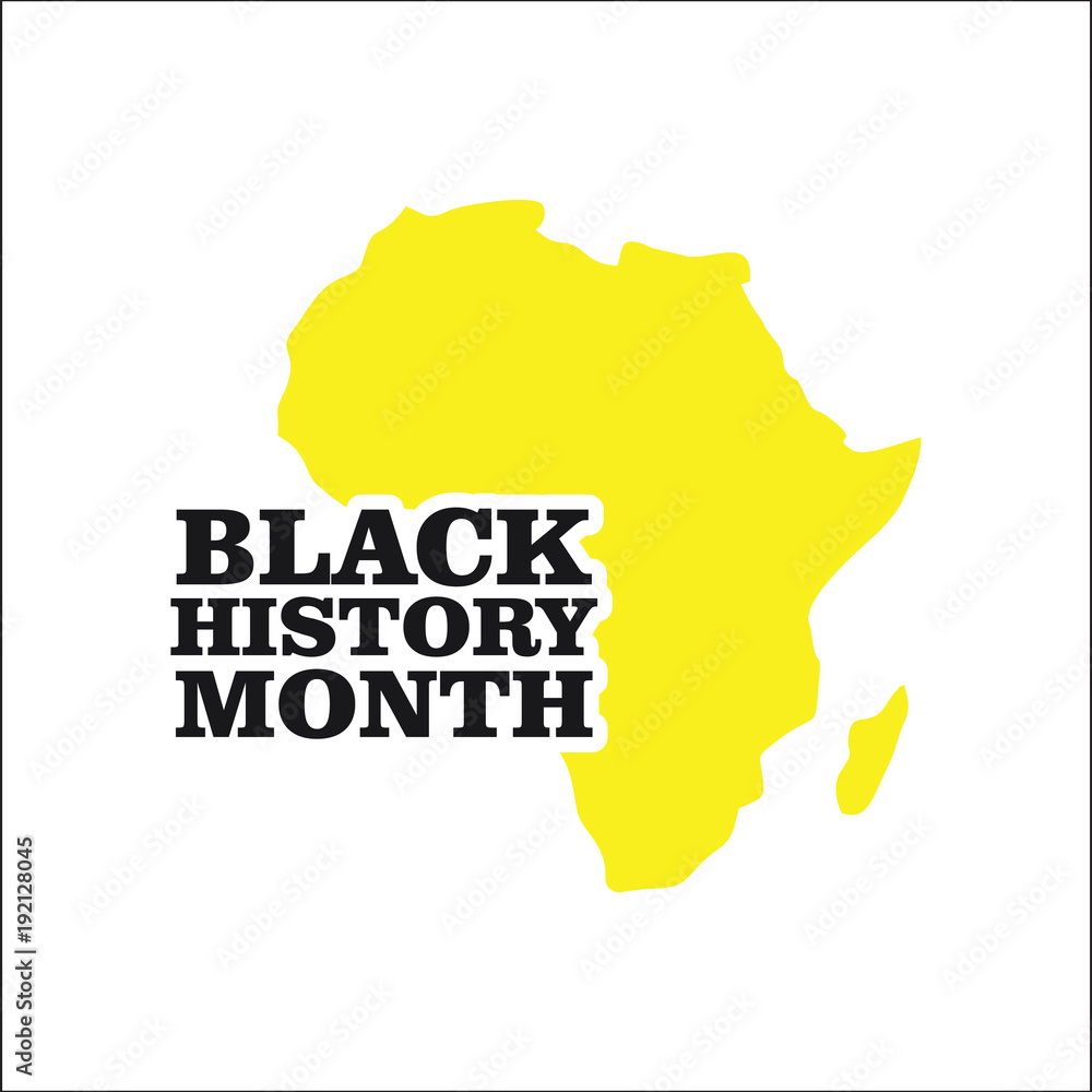 Obraz premium Black History Month Vector Template Design