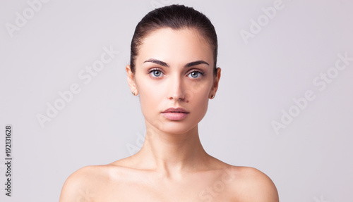 Beautiful brunette woman portrait